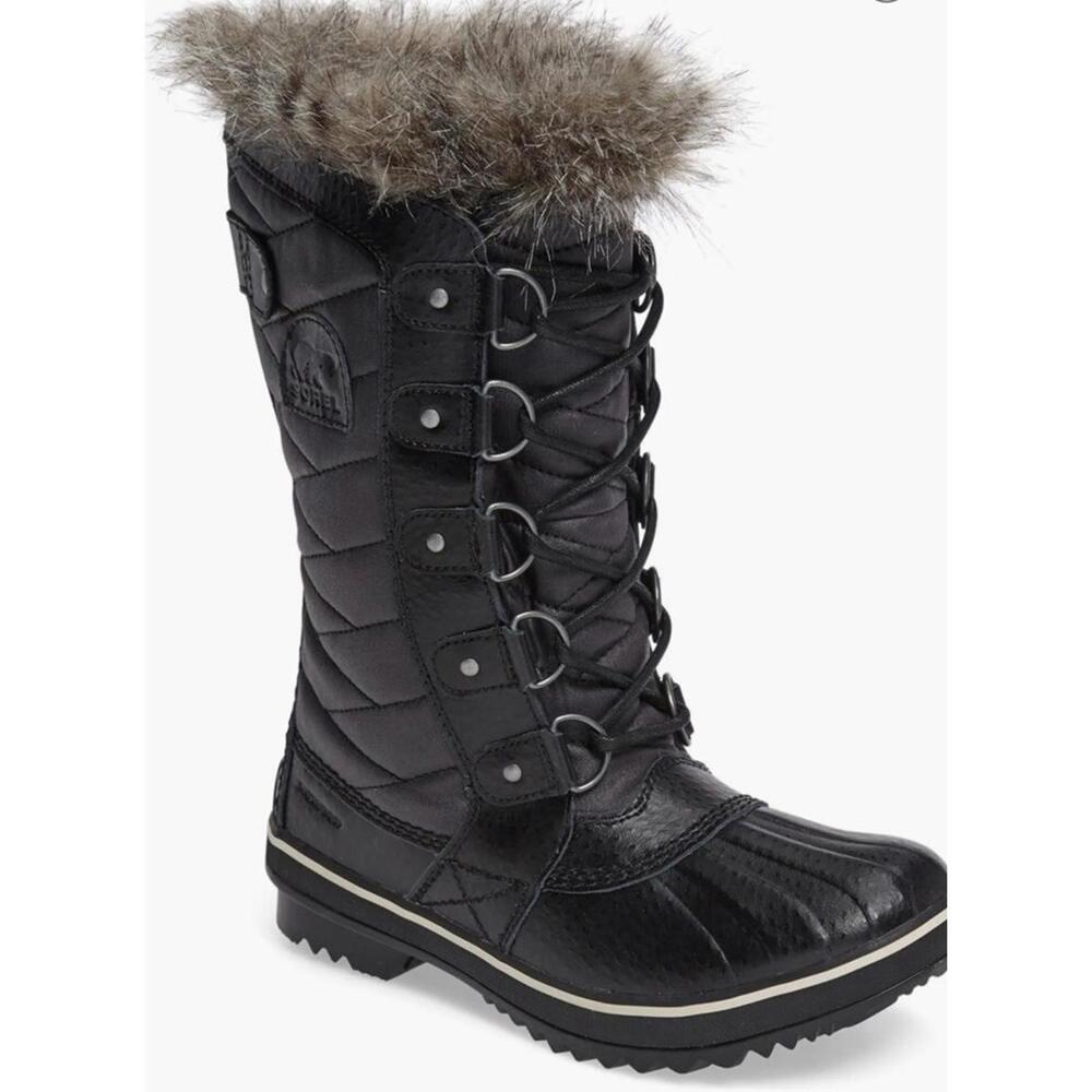New SOREL Tofino II Size 5 Black Women’s Winter Snow Boots RETAIL $190
